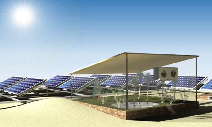 Hệ thống sản xuất điện mặt trời và nước trên sa mạc
