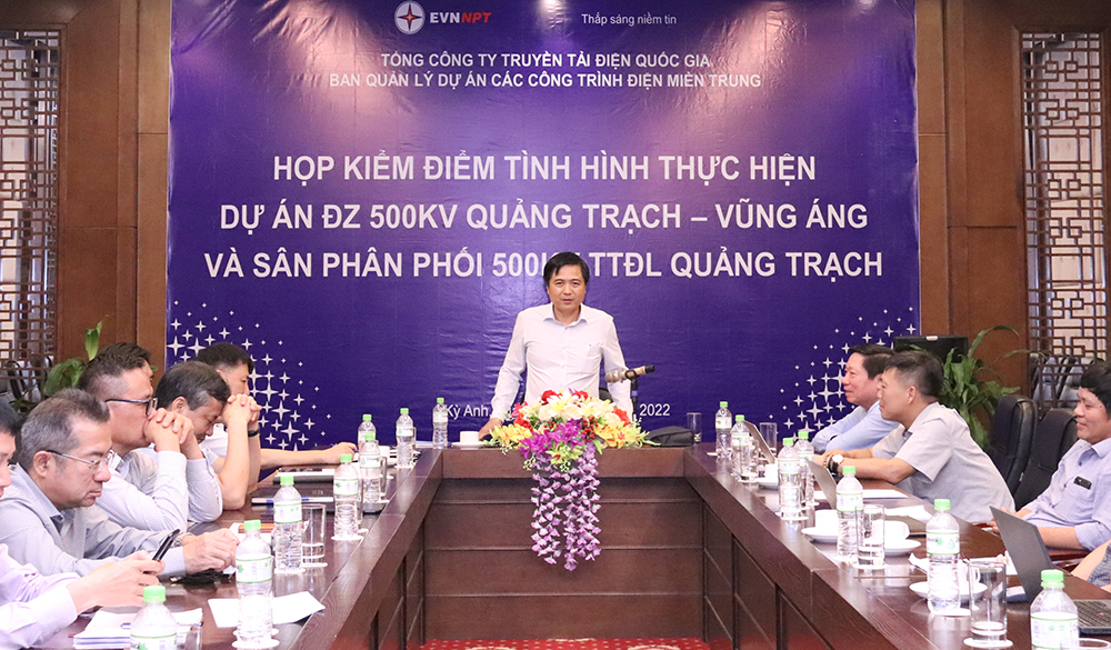 Rà soát tiến độ dự án đường dây 500kV mạch 3 đoạn Quảng Trạch – Vũng Áng
