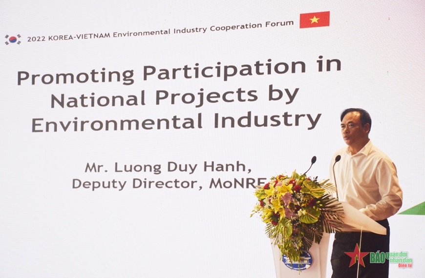 Diễn đàn Hợp tác lĩnh vực môi trường Hàn Quốc - Việt Nam