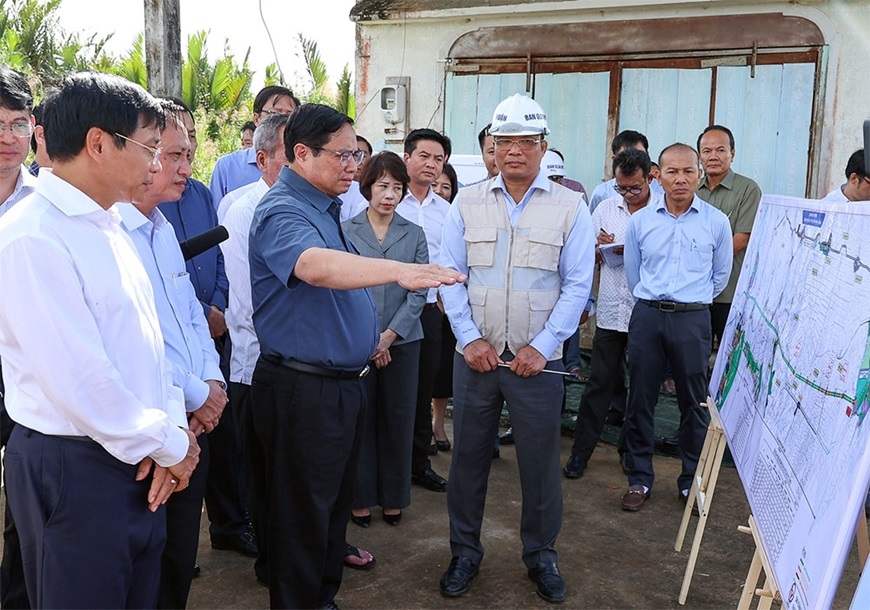 Thủ tướng Chính phủ Phạm Minh Chính khảo sát các dự án trọng điểm tại tỉnh Bạc Liêu