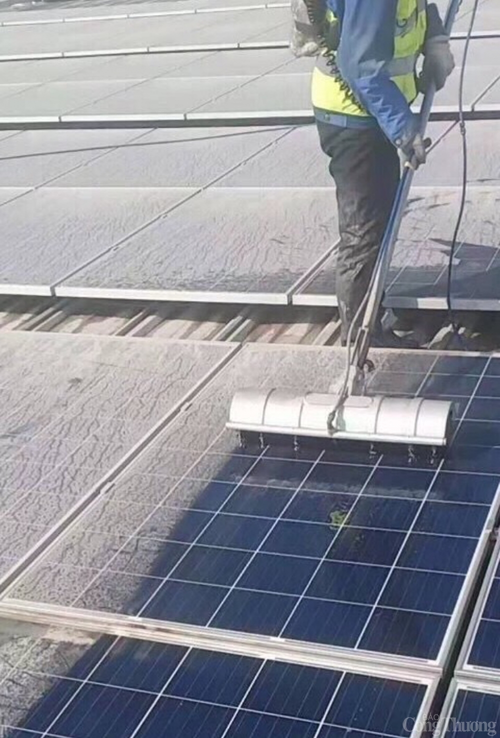 Dịch vụ mới: Làm vệ sinh pin năng lượng mặt trời