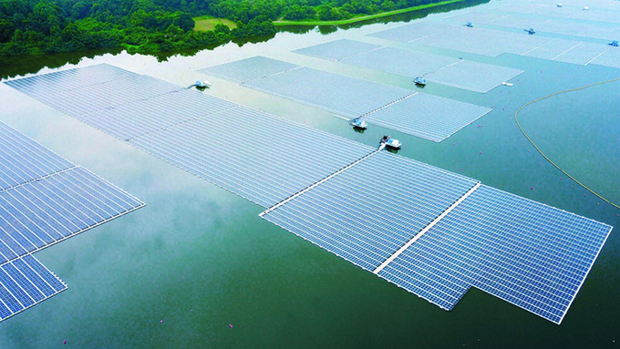 Ra mắt trại điện mặt trời nổi lớn nhất Singapore